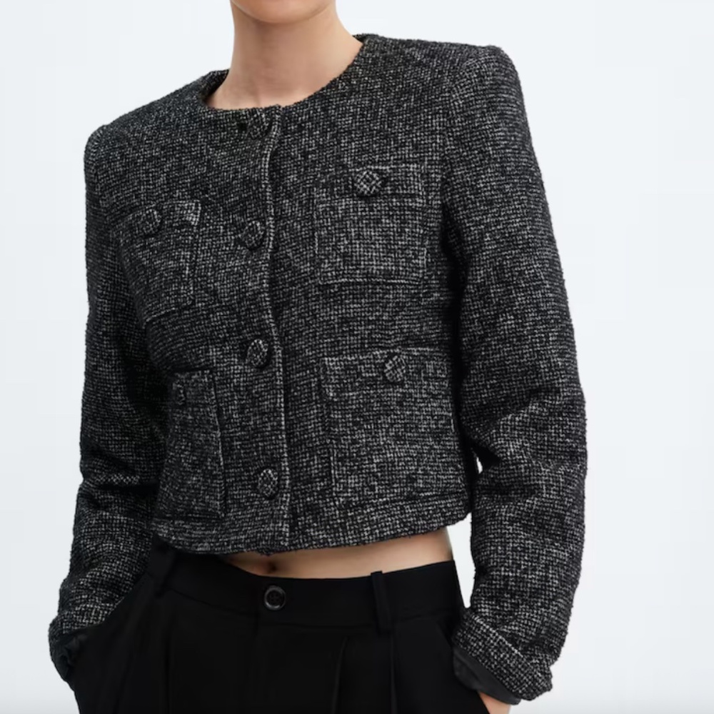 POCKET TWEED JACKET - Picture 3 of 4